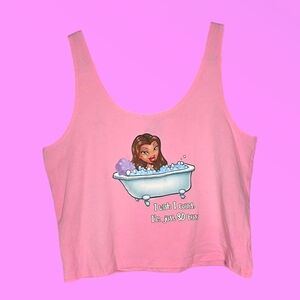Cakeworthy x Bratz Pink So Busy Crop Tank Top Size 3XL
